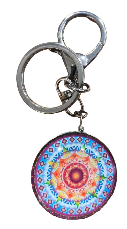 Porte-clés Zen Mandala Multicolore - Rosace