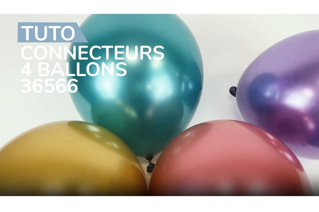 50 connecteurs 4 ballons pour arches ou guirlande de ballons