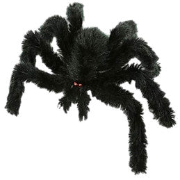 Carton de 12 Araignées velues 28 cm - Décoration Halloween