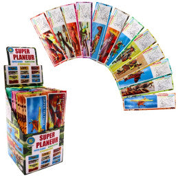 Boite de 48 Avions Planeur Styro 18x19cm 12 Modèles Assortis
