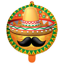 Ballon Foil 45cm Mexicain - Par 12