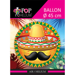 Ballon Foil 45cm Mexicain - Par 12