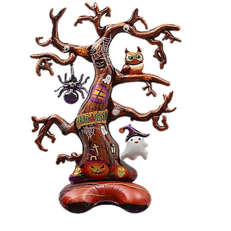 Ballon Foil à Poser Halloween Tree - Arbre Géant 130x85x43 cm (Lot de 6)