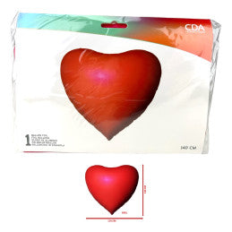 Ballon géant COEUR foil rouge mat 130 x 140 cm XXXL - Par 5