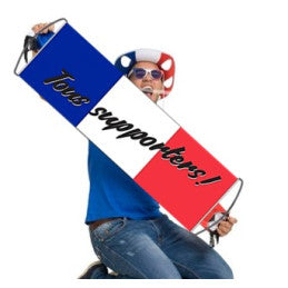 12 Bannière Roll Up Supporter France 24x70 cm Recto Verso - Coupe du Monde | FANZONE