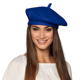 Béret Feutrine rouge, noir ou bleu