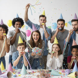Boîte Cotillons 10 Personnes HAPPY COLOR