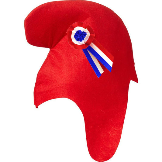 Carton de 12 Bonnets Phrygien Feutrine avec Cocardes