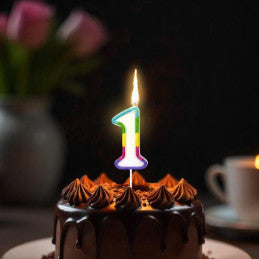 Bougie anniversaire chiffre 0 à 9