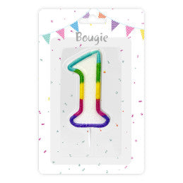 Bougie anniversaire chiffre 0 à 9
