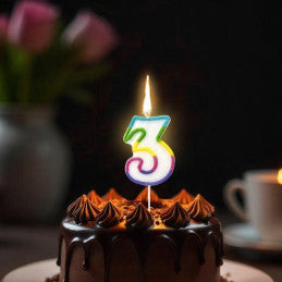 Bougie anniversaire chiffre 0 à 9
