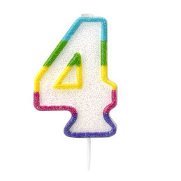 Bougie anniversaire chiffre 0 à 9