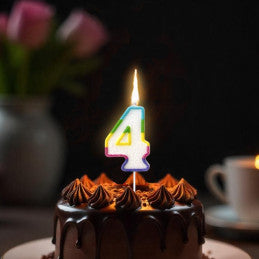 Bougie anniversaire chiffre 0 à 9