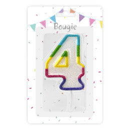 Bougie anniversaire chiffre 0 à 9