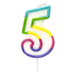 Bougie anniversaire chiffre 0 à 9