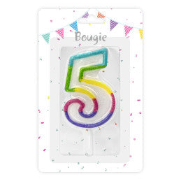 Bougie anniversaire chiffre 0 à 9
