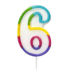 Bougie anniversaire chiffre 0 à 9
