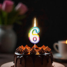 Bougie anniversaire chiffre 0 à 9
