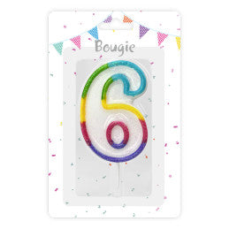 Bougie anniversaire chiffre 0 à 9