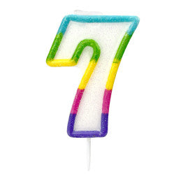 Bougie anniversaire chiffre 0 à 9