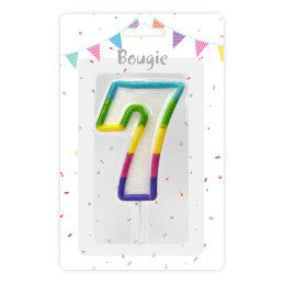 Bougie anniversaire chiffre 0 à 9