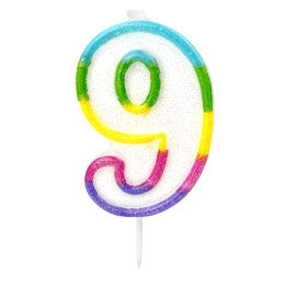 Bougie anniversaire chiffre 0 à 9