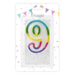 Bougie anniversaire chiffre 0 à 9
