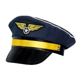 Casquette Commandant de Bord Réglable - Déguisement Pilote Boland