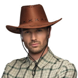 Chapeau Elroy Brun - Déguisement Western Boland