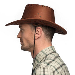 Chapeau Elroy Brun - Déguisement Western Boland