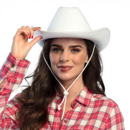 Chapeau Cowboy Blanc - Déguisement Western Boland
