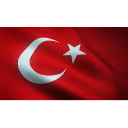Drapeau de façade polyester 90 x 150 cm Turquie - Par 10