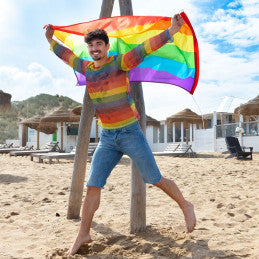 Drapeau Arc-en-ciel en Polyester 90 x 150 cm Boland
