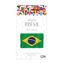 Drapeau Brésil Polyester 90 x 150 cm