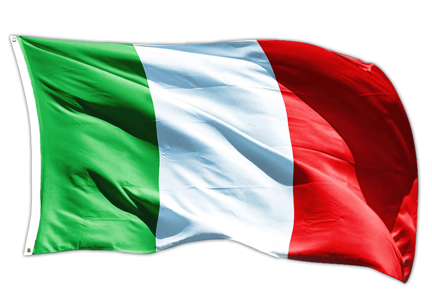 Drapeau de l'Italie – 150 x 90 cm – Polyester avec 2 œillets