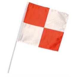 Drapeaux Damier Rouge et Blanc - Par 12