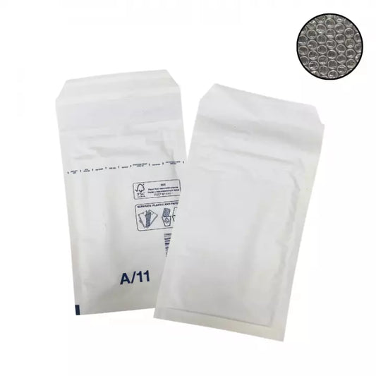 100 Enveloppe bulle Eco A/1 blanc 100x165mm