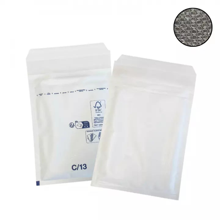 Enveloppe bulle Eco C/3 blanc 170x225mm - Carton de 100