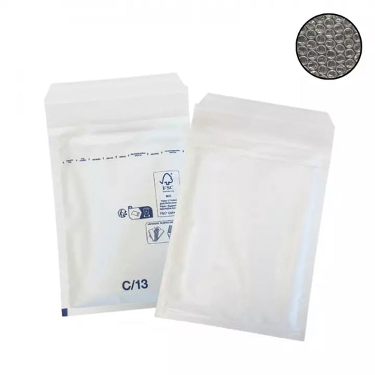 Enveloppe bulle Eco C/3 blanc 170x225mm - Carton de 100