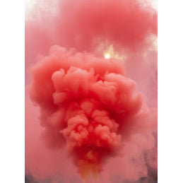 Lot de 6 Fumigènes à poser Rouge 200x35 mm - Allumage par mèche (Usage extérieur)