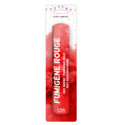 Lot de 6 Fumigènes à poser Rouge 200x35 mm - Allumage par mèche (Usage extérieur)