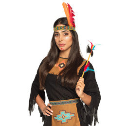 Lot de 8 Set Indien - Bandeau + Hache 35 cm