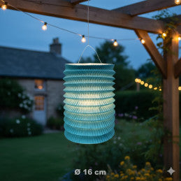 Lampion Cylindrique 16 cm Uni CDA