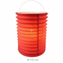 Lampion Cylindrique 16 cm Uni CDA
