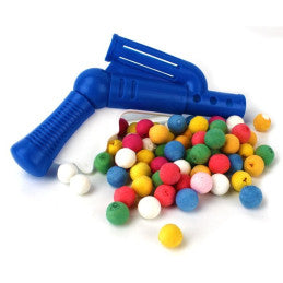 Lanceur Plastique avec 30 Boules Papier Multicolores