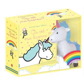 Coffret Où est ma licorne ? – Livre à toucher et peluche