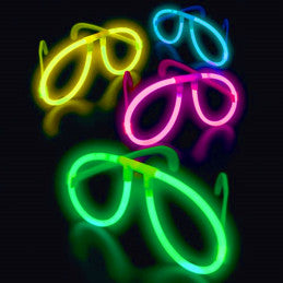 Lot de 48 Lunettes GLOW - (6 coloris assortis)