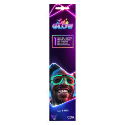 Lot de 48 Lunettes GLOW - (6 coloris assortis)