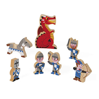 Mini Story Chevaliers – Set 7 pièces en bois – Janod