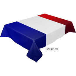 Nappe Papier France 137 x 213 cm - Bleu Blanc Rouge